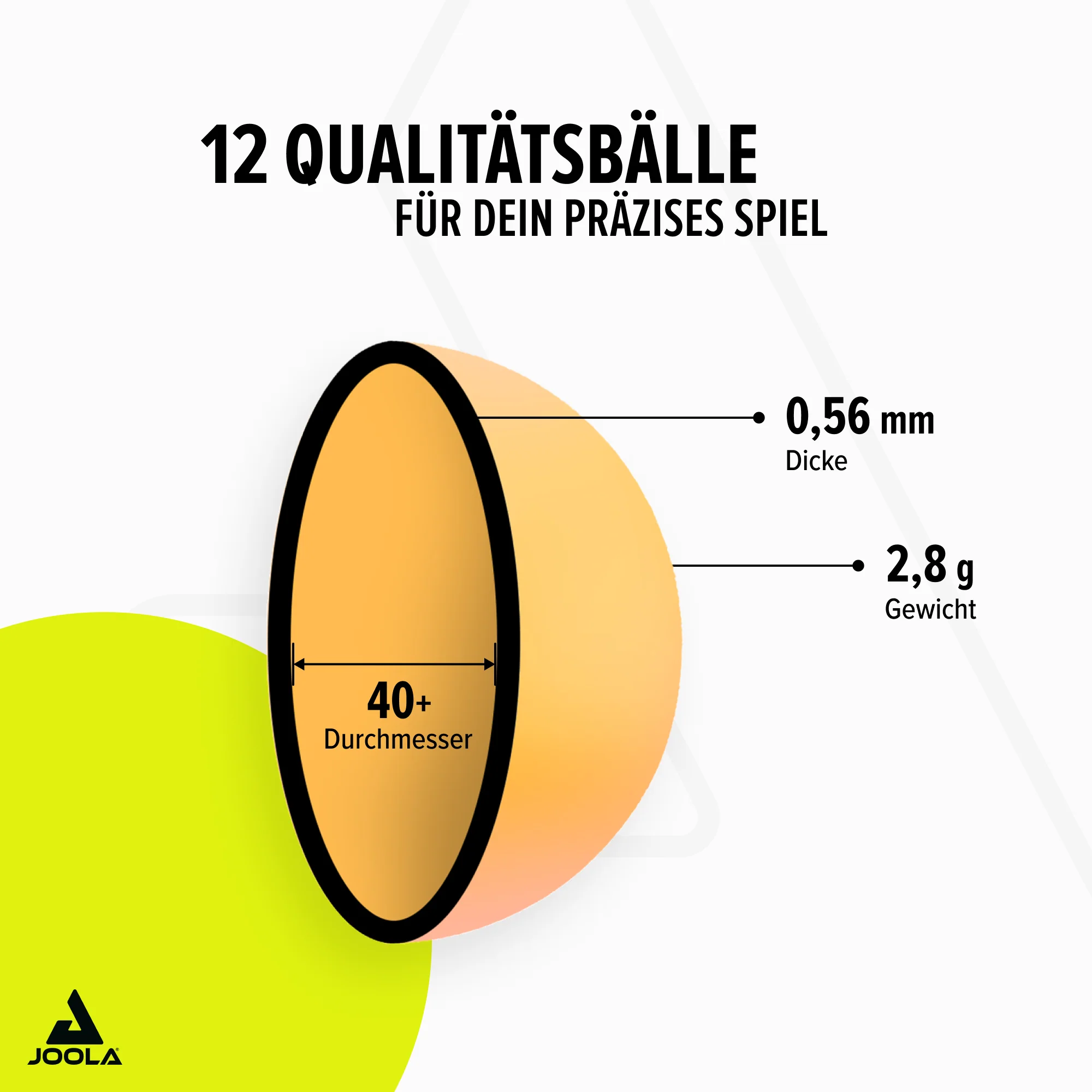 JOOLA Tischtennisball Spinball 12er - Image 3